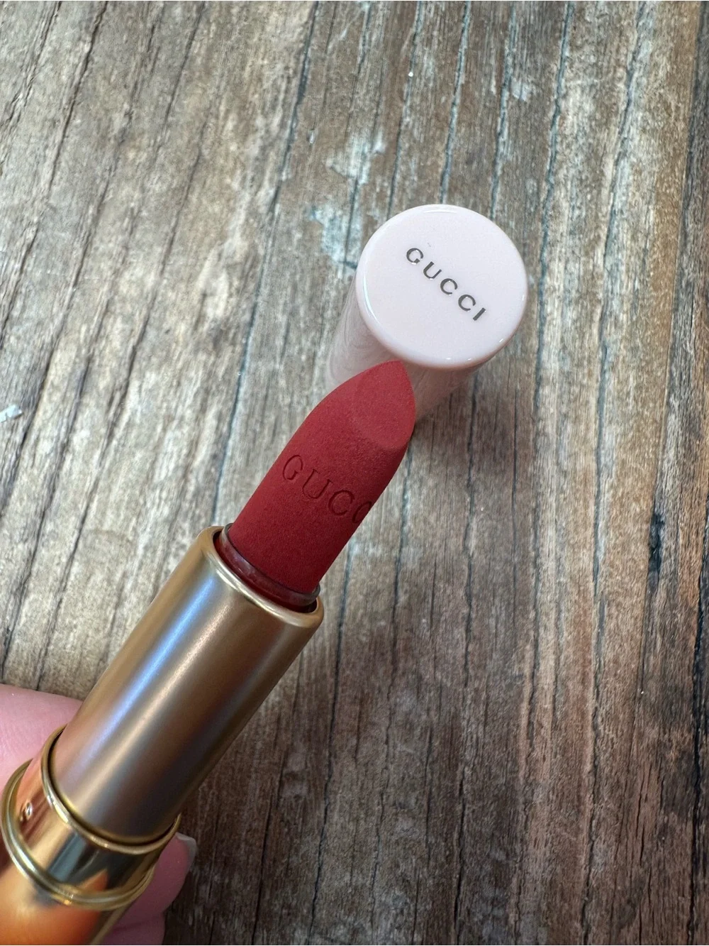 Tom Ford Lipstick in Leopard-Patterned Case with Rose Gold Accent